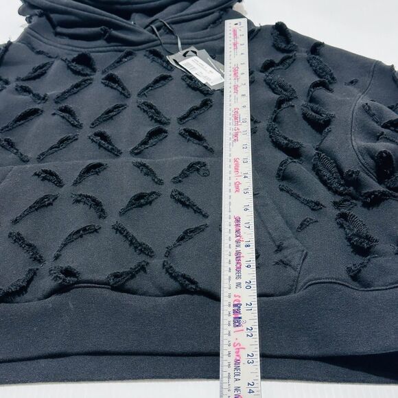 Versace Cut Out Detail Distressed Black Sweater Hoodie Oversized 38/2 NWT $2,150 - Picture 13 of 15